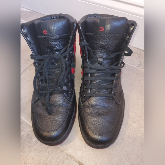 Authentic Gucci men shoes hightop 10 1/2 US - Picture 14 of 14